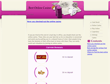 Tablet Screenshot of bestonline-casino.org